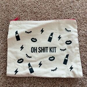 Canvas Makeup Pouch with Fun Print